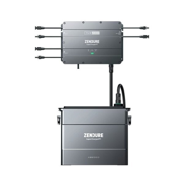 Zendure SolarFlow Set 1,92kWh Smart PV Hub 2000 mit 1x AB2000S Erweiterungsbatterie